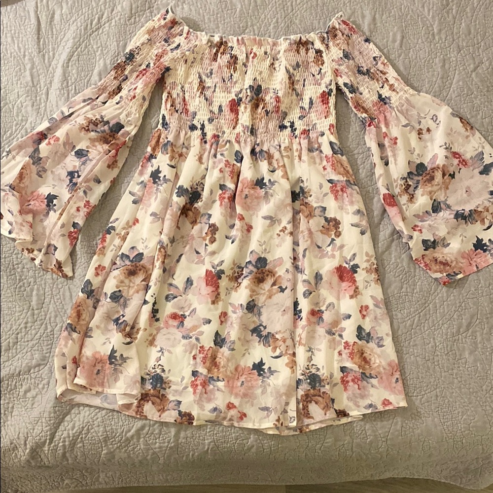 Floral Off-Shoulder Dress